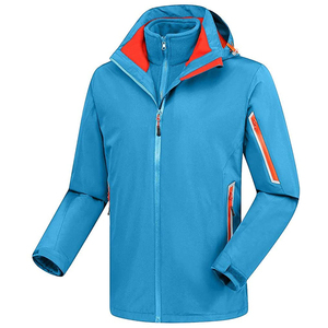 Chaqueta impermeable deportiva personalizada para correr con ribete reflectante para hombre, chaqueta cortavientos negra ligera de nailon arrugado con cremallera - Product Image 3