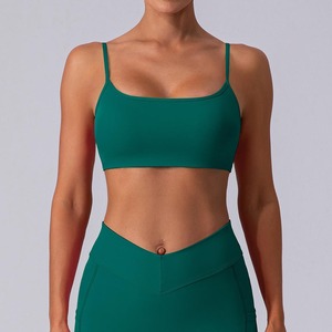 Soutien-gorge de yoga confortable et respirant à col carré sexy de style européen et américain, vêtements de sport et de yoga ajustés et absorbant l'humidité - Product Image 4