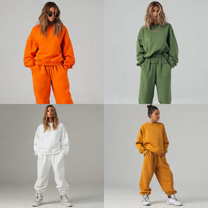 Conjunto Deportivo Informal de Maternidad para Mujer, Sudadera Holgada con Hombros Caídos, Pantalones Deportivos Holgados, Conjunto de Jogger de Invierno, Talla Grande - Product Image 2