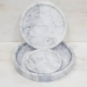 Plateau de Noël en marbre de luxe moderne Superbe accent festif pour la maison, le service de vacances et la présentation de cadeaux Plateaux décoratifs - Product Image 3