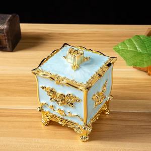 กล่องทิชชู่ที่มีเสน่ห์พร้อมการออกแบบลายนูนพร้อมกล่องผ้าเช็ดปากที่สวยงามหรูหรามีจำหน่ายในราคาสินค้าขึ้นบ้านใหม่ - Product Image 4