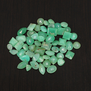 คริสโซเพรสธรรมชาติ 50 กะรัต รูปทรงอิสระ ตัดแบบธรรมดา คุณภาพดี รูปทรงลูกแพร์ สำหรับทำสร้อยคอ ผลิตโดย Ishu Gems ในประเทศอินเดีย - Product Image 5