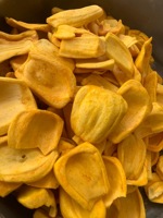 Premium gedroogde jackfruitchips, vacuüm gefrituurd, knapperige plakjes, natuurlijk zoet tropisch fruit, bulk levering export