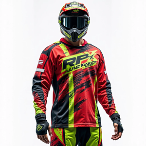 Camiseta de Motocross de Manga Larga para Hombre, Personalizada con Impresión Completa, Transpirable, Resistente al Viento, de Secado Rápido y Ajuste Cómodo - Product Image 5