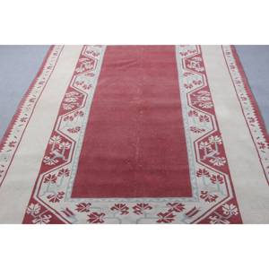 Alfombra Vintage de 5.2x8.3 pies, Alfombra Turca Grande, Alfombra Oriental Roja de Lana - Product Image 5