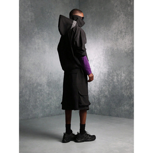 Veste légère à glissière en nylon pour hommes avec logo personnalisé Ensemble de tissu en toile surdimensionné style pull-over coupe-vent de qualité supérieure - Product Image 6