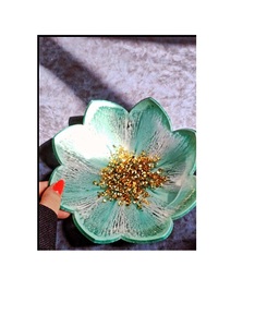 Handmade decorative <b>resin</b> bowl <b>for</b> serving snacks fruits salads centerpiece <b>table</b> kitchen modern home decor - Product Image 6