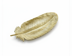 ถาดเสิร์ฟโลหะรูปใบตองพร้อมโถ |   ถาดใส่ขนมและผลไม้อบแห้งสำหรับตกแต่ง |   ของตกแต่งโต๊ะสีทอง |   รับผลิตสินค้าตามสั่งขายส่ง - Product Image 1