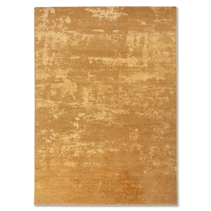 Alfombra Kavi Gold de Lana y Seda de Bambú Anudada a Mano, Colección Project Error, Patrón Abstracto para Uso Doméstico, Esk-431 - Product Image 1