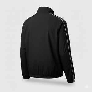 Chaqueta Deportiva Impermeable Personalizada con Ribete Reflectante, Unisex, Cuello Alto, Ligera, Cortavientos de Lona con Cierre - Product Image 4