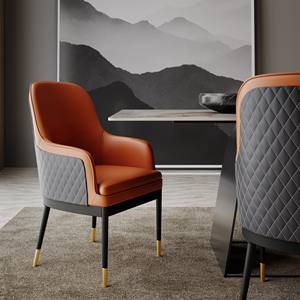 Fauteuil de loisirs contemporain Elvis pour salon - Design ergonomique, siège en cuir synthétique élégant - Product Image 4