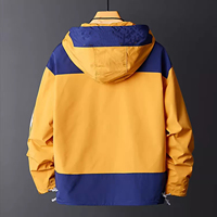 Veste matelassée réversible en toile avec logo personnalisé 2026 de qualité supérieure, coupe-vent pull-over pour homme, motif hiver 1/2 zip