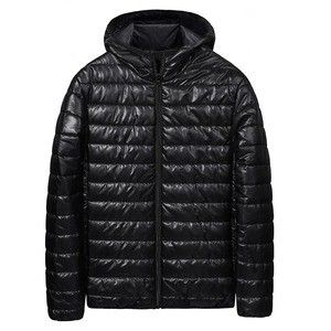 Chaqueta de plumón para hombre, Parkas cálidas con relleno informal, abrigos acolchados ligeros para hombre, novedad de invierno en ropa externa estética 2025 - Product Image 5
