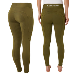 Medias de equitación inglesas personalizadas para mujer, pantalones de poliéster de nuevo diseño con forro cepillado, medias de equitación ecuestre - Product Image 1