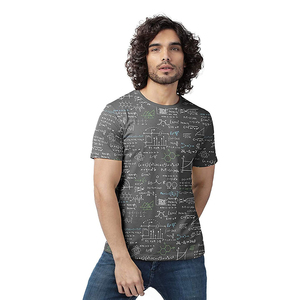 Camiseta de cuello redondo con patrón liso y liso, camiseta informal de algodón suave para uso diario, camiseta interior de moda de verano holgada para hombre - Product Image 1