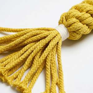 Jouet à mâcher pour animaux de compagnie en corde jaune géante, jouet amusant et durable pour votre ami à fourrure - Product Image 5