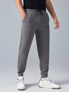 2026 Men's Quick Dry Cotton Fleece Joggers Breathable Casual Sports Pants Premium Winter Sweatpants, Custom Printed OEM - Product Image 2