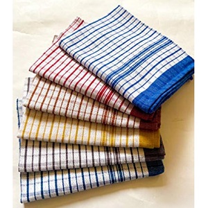 ผ้าเช็ดครัวลายทาง 100% ผ้าฝ้าย เป็นมิตรกับสิ่งแวดล้อม ทนทาน ปรับแต่งได้ ลายวาฟเฟิลสีขาว มีจำหน่ายราคาส่ง - Product Image 3