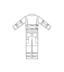 Overol DE SEGURIDAD Overol de alta visibilidad Resistente al fuego Overol Ropa de trabajo de seguridad Ligero FR Algodón Premium tratado OEM - Product Image 4