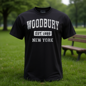 Camiseta Woodbury New York Est 1889, ropa deportiva vintage para hombre - Product Image 3