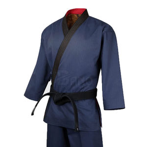 Ropa deportiva de alta calidad, uniforme de Taekwondo para hombres adultos, colores personalizados y logotipo 100% algodón, venta al por mayor - Product Image 2