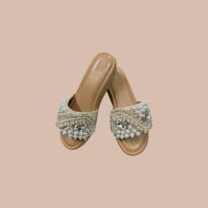 Sandalias de Perlas para Mujer - Sandalias Marrones Cómodas para Exteriores para Todas las Temporadas - Product Image 2