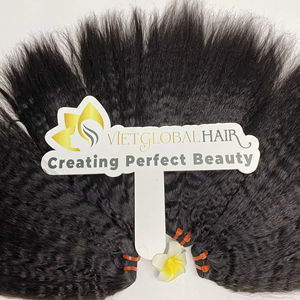 Paquets de tissage de cheveux humains bruts non transformés Yaki droits avec des paquets de cheveux vietnamiens crépus de Style vague de corps - Product Image 6