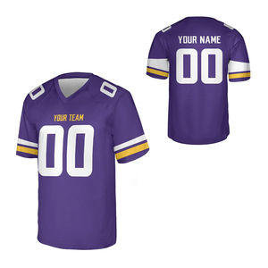 Services OEM, dernier style de maillot de football américain, design personnalisé de haute qualité, vêtements professionnels, manches courtes, respirant, pour hommes - Product Image 3