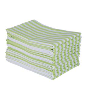Customisable 100% Cotton <b>Striped</b> Towel Set Quick-Dry Disposable Golf & <b>Car</b> Care Woven Technics Set of 32 - Product Image 1