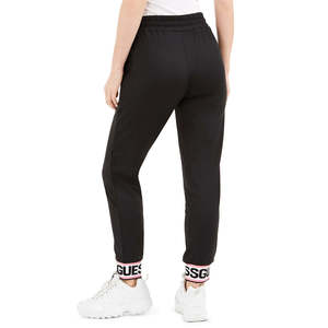 Pantalon de jogging GUESS Nina pour femme, taille XL, noir, décontracté, taille mi-haute ajustable, respirant, effet froissé - Product Image 2