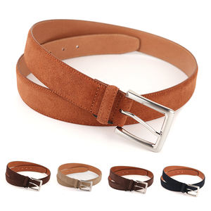 Cinturón de cuero de piel de vaca genuina con patrón sólido Cowboy Craft con aleación cuadrada para hebilla estilo formal para hombres y mujeres - Product Image 5