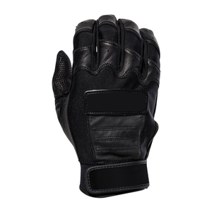 Nuevos Guantes de Bateo de Béisbol Cortos Personalizados Profesionales a Precio de Mayoreo, Hechos de Cuero Vacuno, Color Negro, Alta Calidad y Durabilidad - Product Image 2