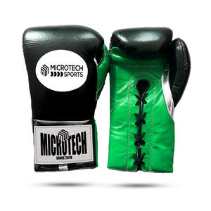 High Quality Professional Lace-Up Leather <b>Boxing</b> Gloves with Custom Logo for <b>Outdoor</b> Scenes-Wholesale - Product Image 2