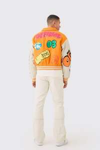 2025 le dernier Baseball Letterman Chenille patchs veste haute qualité Logo personnalisé motif personnalisé culture veste avec patchs - Product Image 5