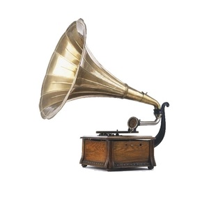 Gramófono musical clásico decorativo para el hogar de alta calidad con base de madera Gramófono de reproducción al por mayor. - Product Image 6