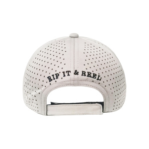 Gorras de béisbol sin estructura grises de 5 paneles, sombrero de secado rápido para papá, gorra deportiva de poliéster suave, sombrero para correr de secado rápido - Product Image 3