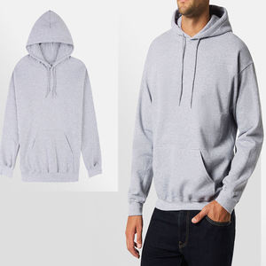 Sweat à capuche polaire surdimensionné personnalisé d'hiver unisexe 100% coton de haute qualité avec impression numérique et broderie - Product Image 5