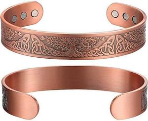 Hot Sale Copper <b>Bracelet</b> Arthritis Pain Relief Twisted Health Healing Copper <b>Magnetic</b> <b>Therapy</b> Cuff Bangle - Product Image 2