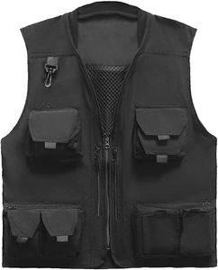 Chaqueta de pesca con capucha de invierno para hombre, espalda desmontable, impermeable, de secado rápido, multibolsillo, a prueba de viento, Vintage, trabajo al aire libre, carga de viaje - Product Image 2