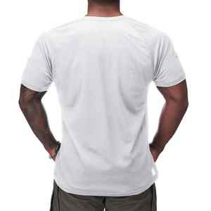 Camiseta personalizada con cuello redondo para deportes al aire libre de verano para hombre, camiseta de manga corta de poliéster 100% con patrón sólido - Product Image 4