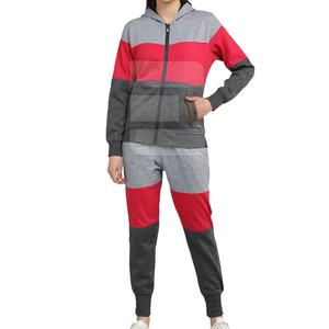 Conjunto de chándal de entrenamiento de algodón 100% de talla grande ajustado para mujer al mejor precio, ropa informal con logotipo personalizado con características de temporada de invierno - Product Image 1