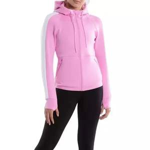 Sudaderas con Capucha para Mujer, Forradas de Felpa de Algodón, con Logotipo Personalizado, Manga Larga, Ecológicas, Corte Ajustado, con Franjas Laterales - Product Image 5