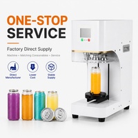 Machine de scellage automatique pour gobelets en plastique PET de 30-126 mm, avec couvercle à ouverture facile, pour canettes de soda en aluminium et cartons – Vente en gros