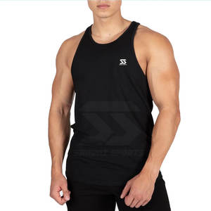 Camiseta sin mangas de talla grande personalizada para hombre, ropa deportiva informal para fitness, tejido de punto transpirable, Color personalizado, precio al por mayor - Product Image 1