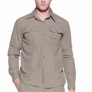 Camisa Cargo de Secado Rápido para Hombre, Verano, Desmontable, para Pesca, Caza, Transpirable, Escalada en Roca, Camisas Masculinas para Actividades al Aire Libre - Product Image 2