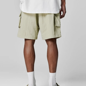 Nouveaux shorts cargo amples pour hommes, grande taille, sportswear, longueur genou, polyester, élasthanne, respirants, imprimés, avec logo, été - Product Image 2