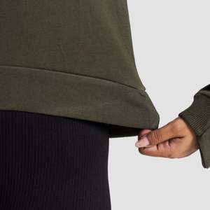 Haut en tricot éponge olive pour femme, idéal pour l'entraînement - Product Image 6