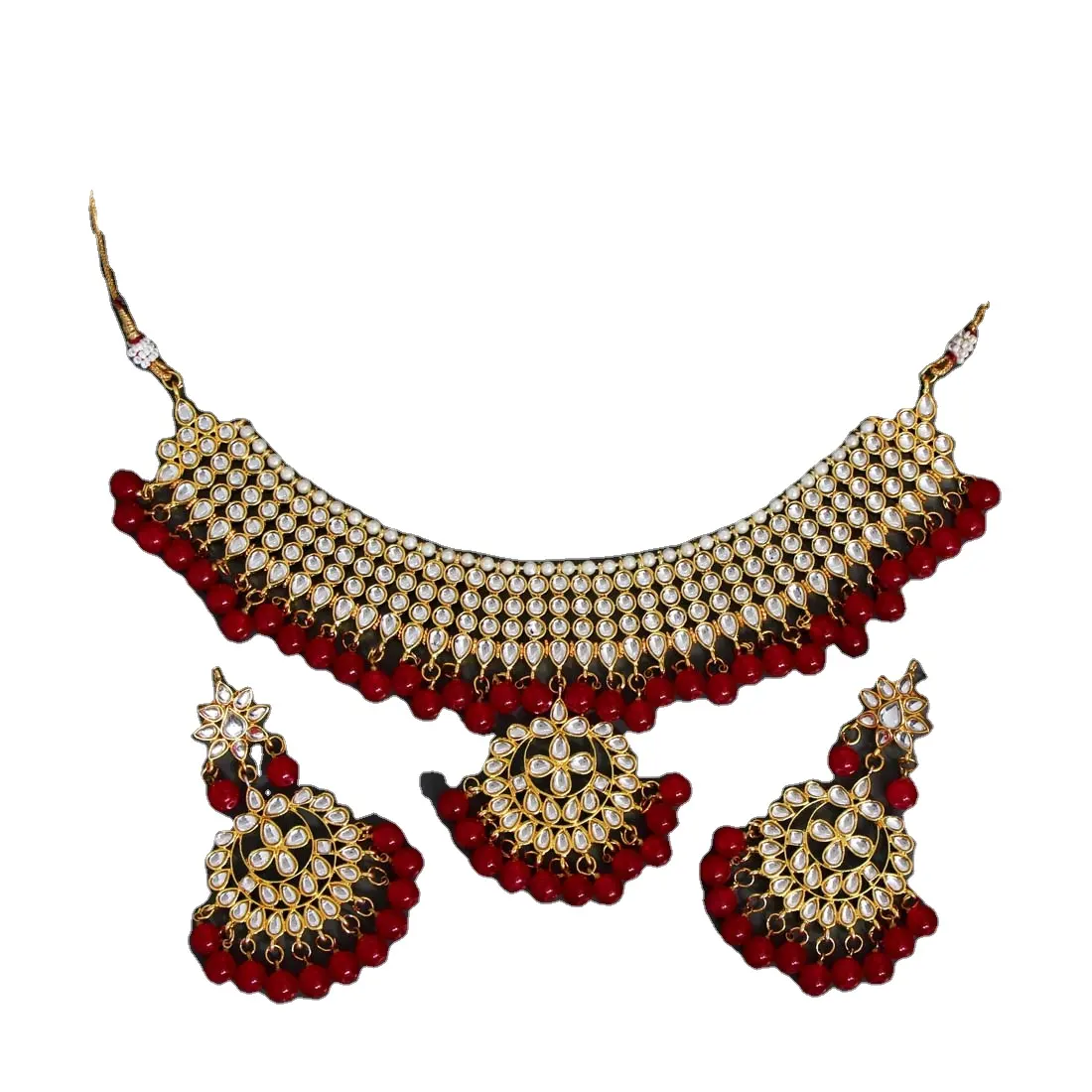 Conjunto de colar kundan