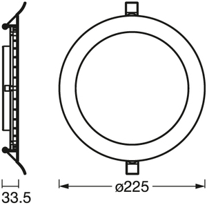 Downlight Led rotondo da incasso Recess Slim 22W 2000Lm 6500K (Ledvance 445804) - Product Image 5