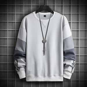 Nuevas sudaderas con capucha de cuello redondo para hombre, suéter Vintage hermoso en Color gris, camiseta informal de manga larga para hombre - Product Image 2